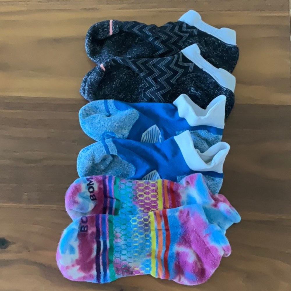 Lululemon & Bomba tie dye socks